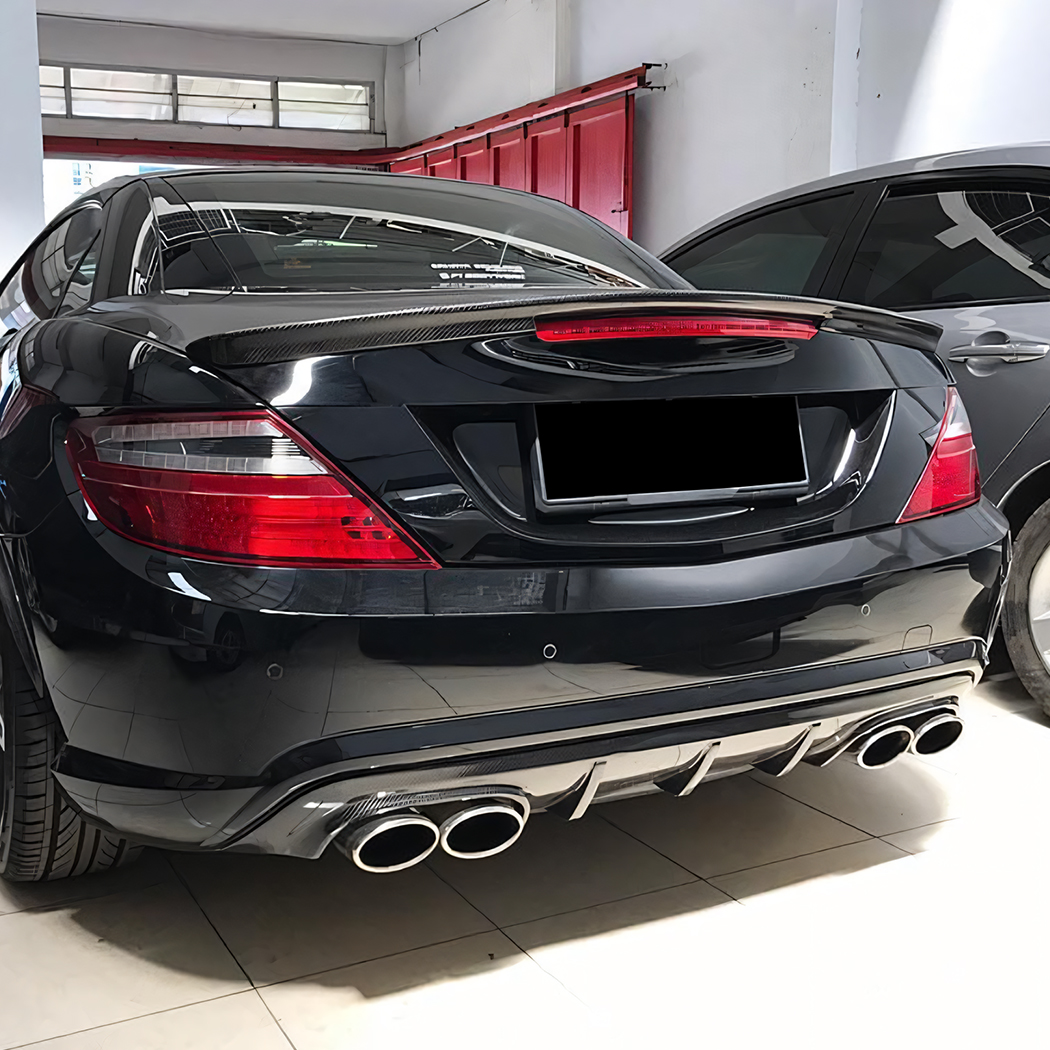 Mercedes Benz SLK SLC R172 2011-2019 için AMP-Z arka kanat spoyleri