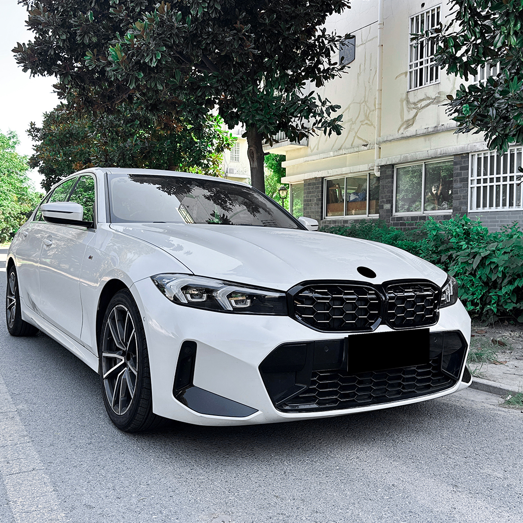AMP-Z Front Bumper Grille Grill Silver For BMW 3 Series G20 LCI 2023+