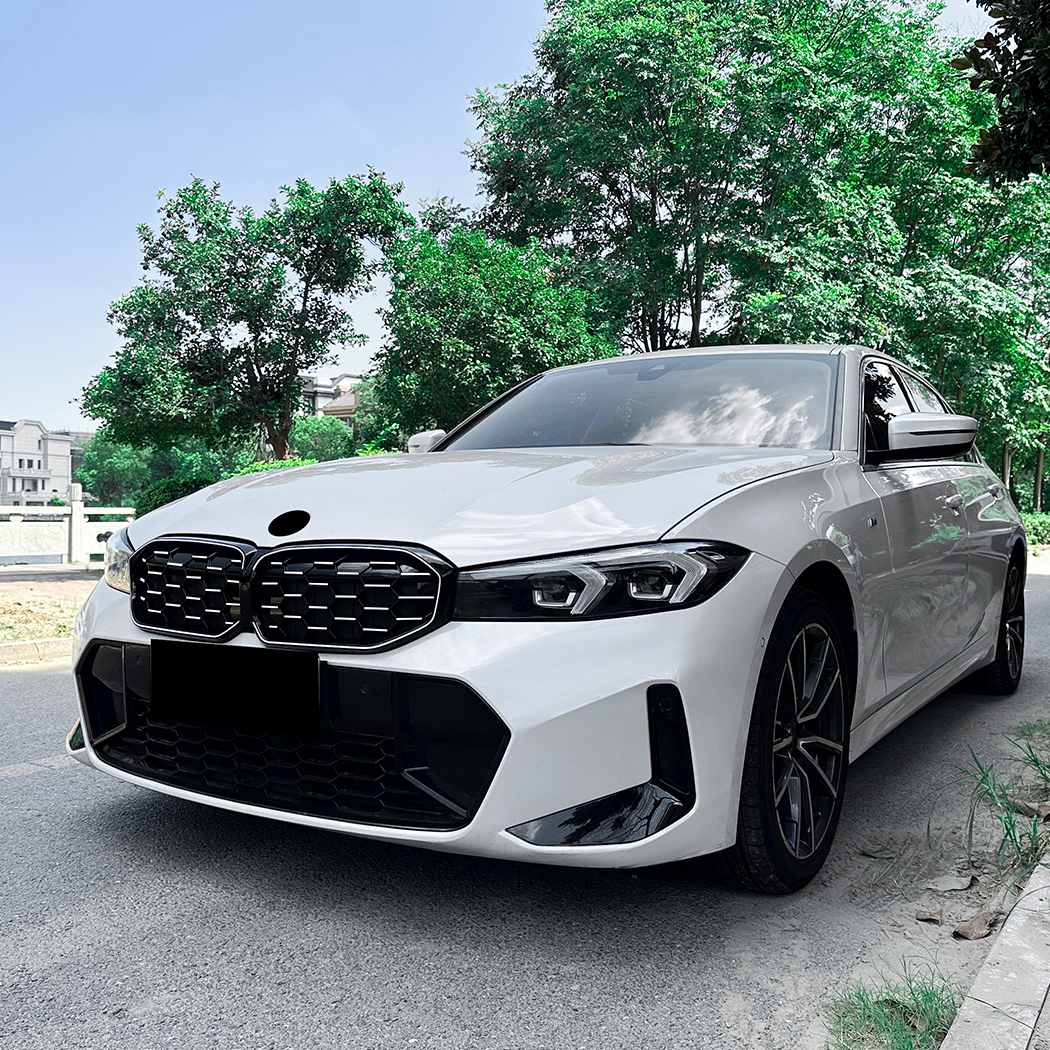 AMP-Z Front Bumper Grille Grill Silver For BMW 3 Series G20 G21 LCI 2023+