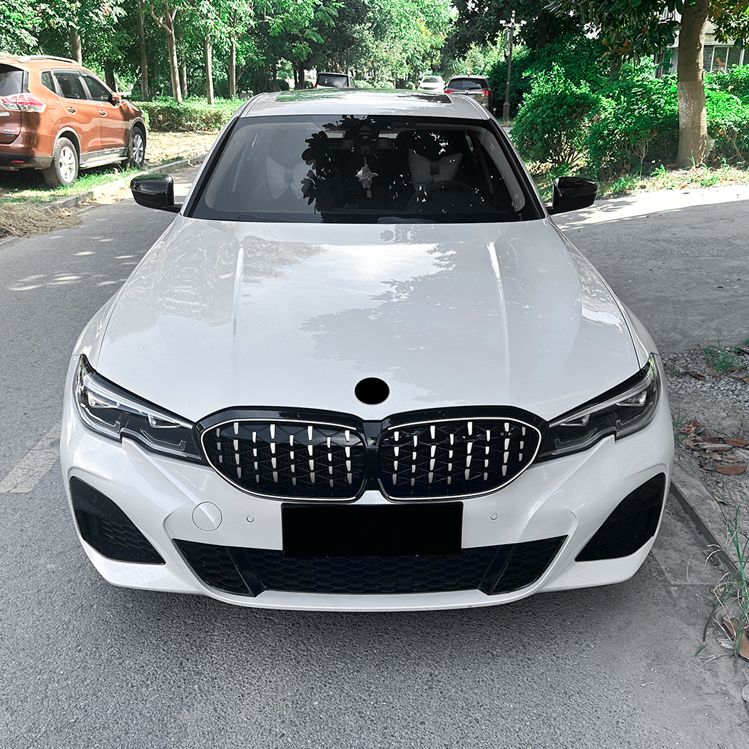 AMP-Z Front Bumper Grille Grill Black For BMW 3 Series G20 G21 Pre-facelift 2019-2022