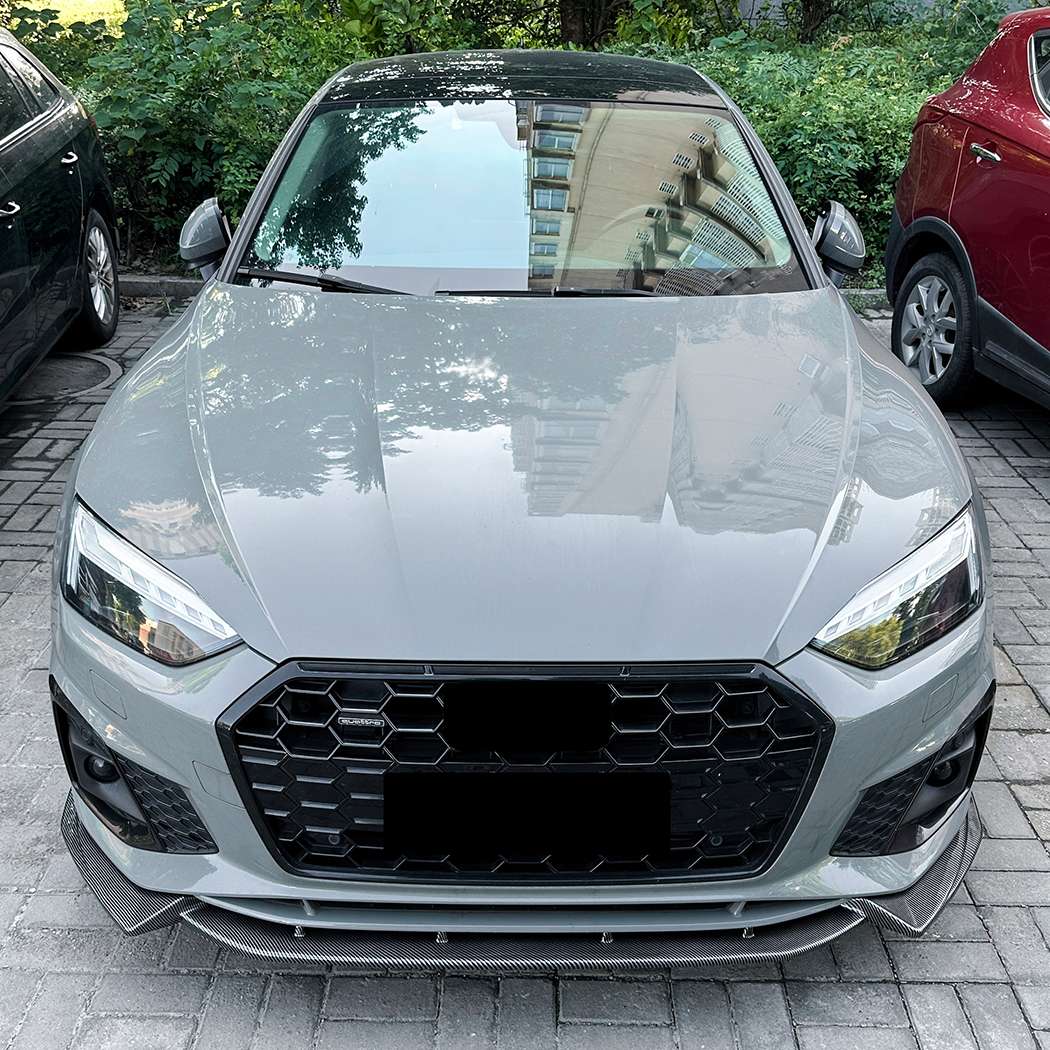 AMP-Z Front Bumper Lip Spiltter For Audi A5 F5 Facelift Sline 2021-2024