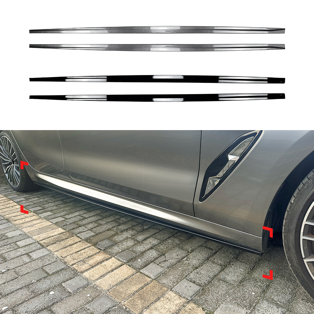 AMP-Z Side Skirt Rocker Panel Splitter Lip For BMW 8 Series G16 Gran Coupe M Sport 2019+