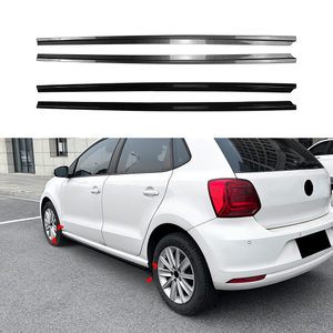AMP-Z Side Skirt Rocker Panel Splitter Lip For VW Volkswagen Polo 6R 6C Standard 2009-2017
