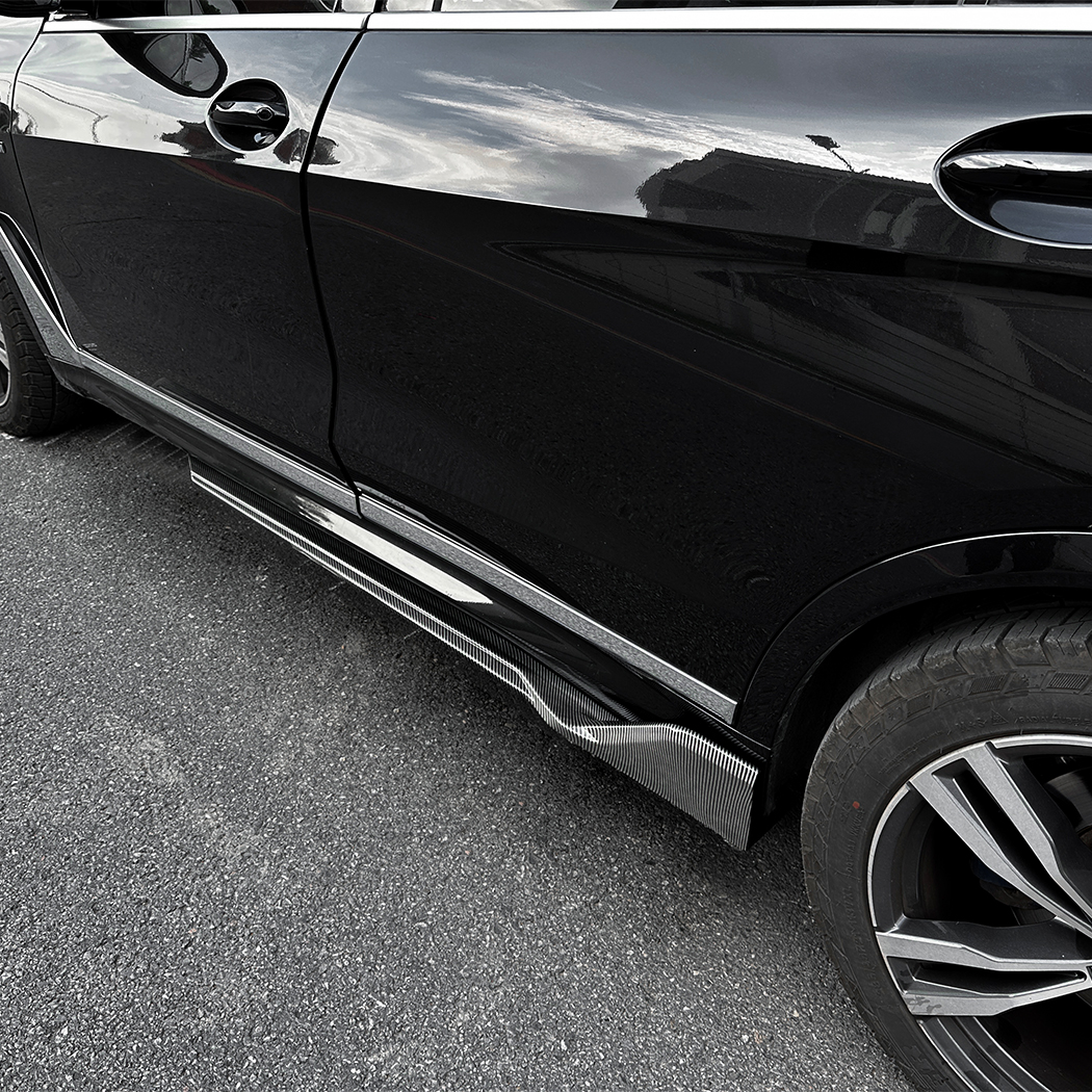 AMP-Z Side Skirt Rocker Panel Splitter Lip For BMW X7 G07 LCI M Sport 2019+