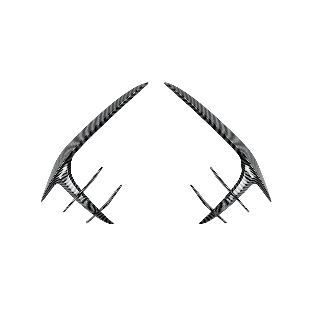 AMP-Z Front Bumper Fins Spoiler Canards For Audi A5 S5 F5 Facelift Sline 2021-2024