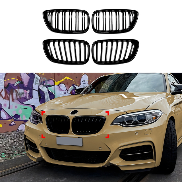 Front Bumper Grille Grill For BMW 2 Series F22 F23 2014-2019