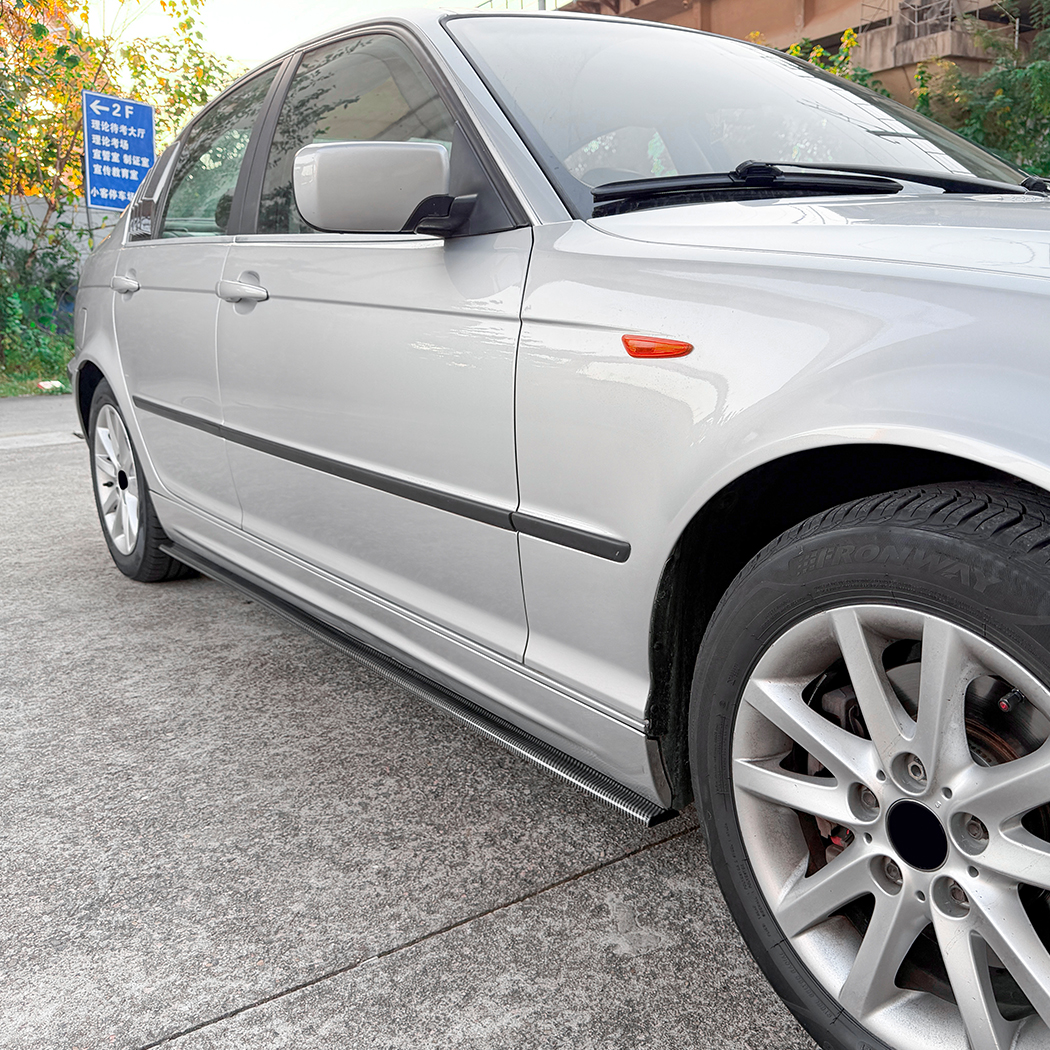 AMP-Z Side Skirt Rocker Panel Splitter Lip For BMW 3 Series E46 M Sport 4-Doors 1998-2005