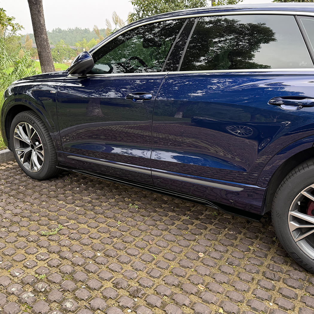 AMP-Z Side Skirt Rocker Panel Splitter Lip For Audi Q8 SQ8 2019+