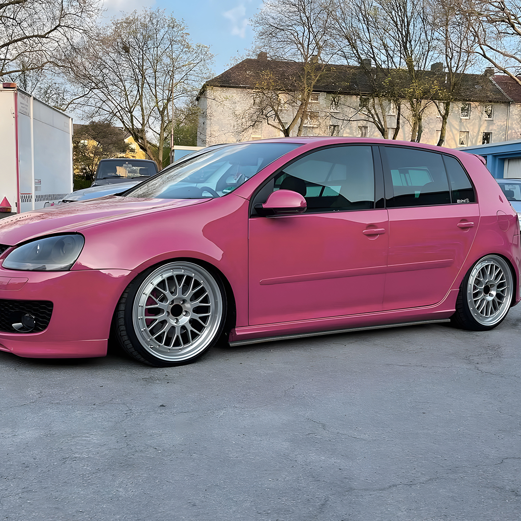 AMP-Z Side Skirt Rocker Panel Splitter Lip For VW Volkswagen Golf MK5 GTI R32