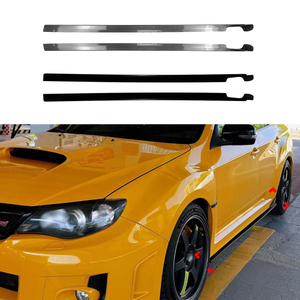 AMP-Z Side Skirt Rocker Panel Splitter Lip For Subaru Impreza WRX STI 2008-2014