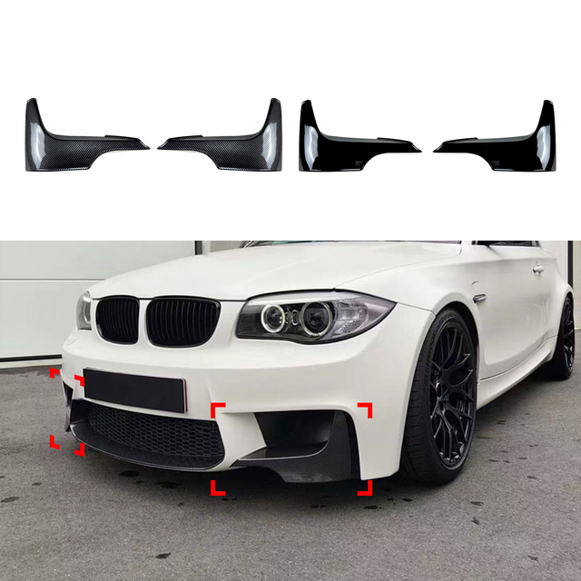 AMP-Z Front Side Splitter Sticker For BMW 1 Serise E82 1M 2011-2012