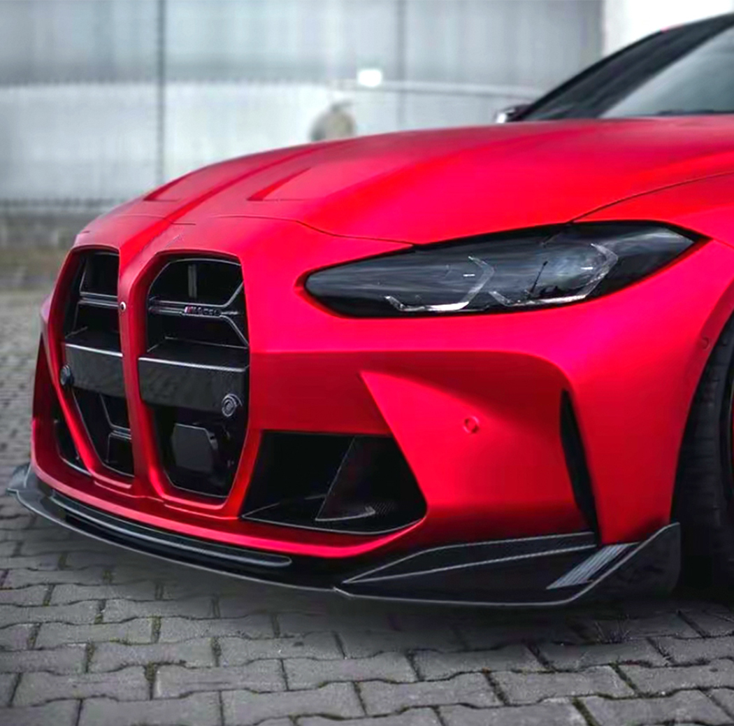 AMP-Z Front Bumper Lip Spiltter For BMW 3 Series M3 M4 G80 G81 G82 G83 2021+