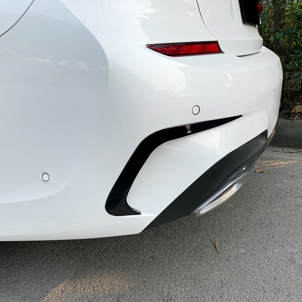 AMP-Z Rear Bumper Fins Spoiler Canards For BMW 3 Series G20 Pre-facelift 2019-2022