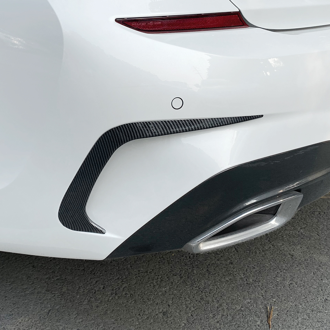 AMP-Z Rear Bumper Fins Spoiler Canards For BMW 3 Series G20 Pre-facelift 2019-2022