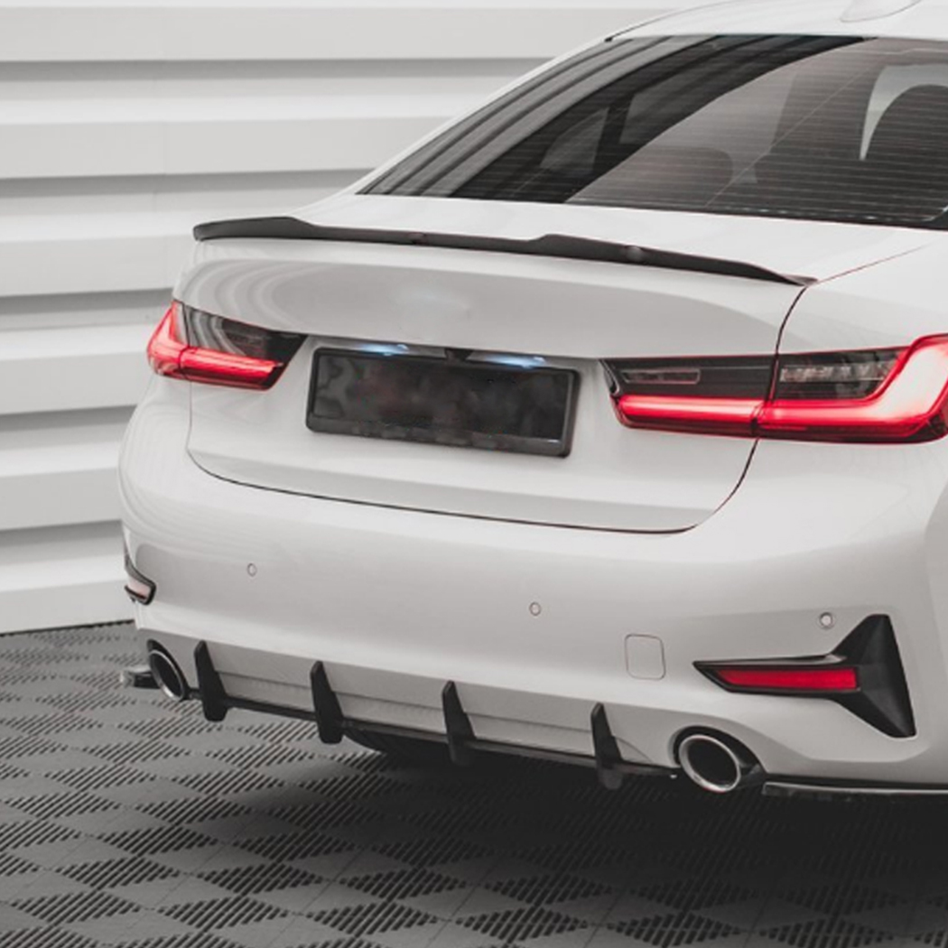 AMP-Z Rear Bumper Spoiler Diffuser Valance Lip For BMW 3 Series G20 2019-2022