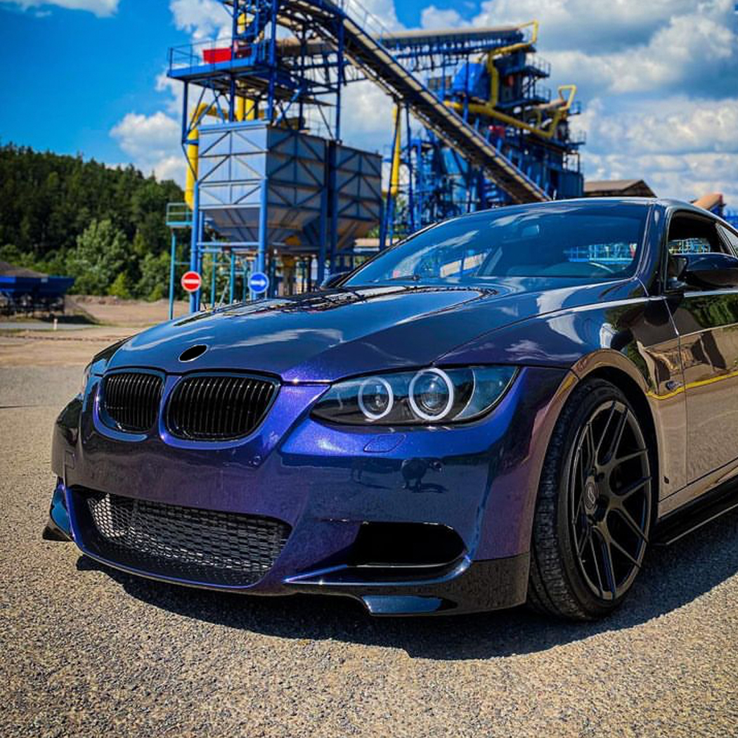 AMP-Z Front Side Splitter Sticker For BMW 3 Serise E92 E93 LCI M-Tech 2009-2011