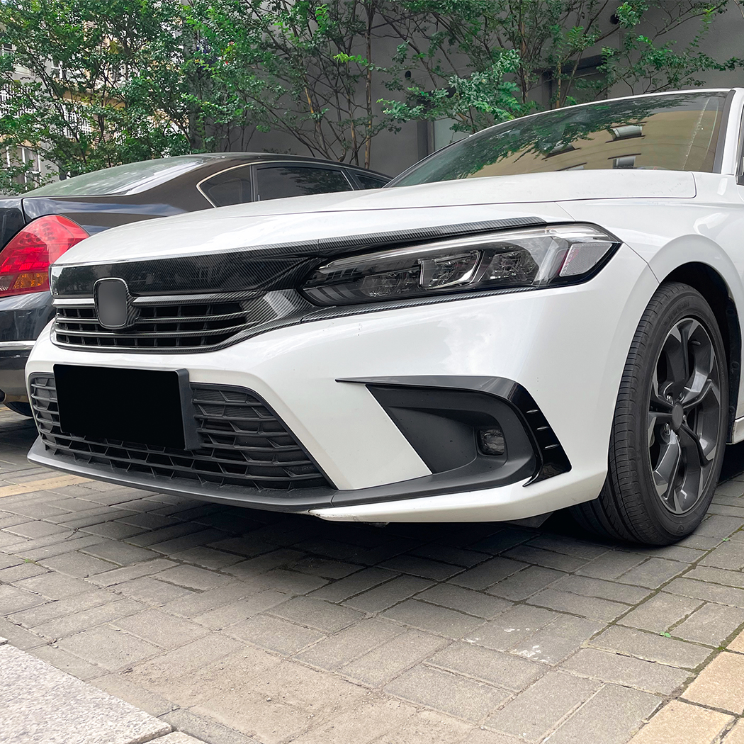 AMP-Z Front Bumper Fins Spoiler For Honda Civic 11Gen 2021+