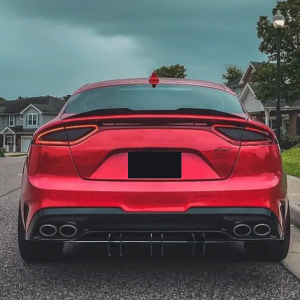 AMP-Z Rear Bumper Short Spoiler Diffuser Valance Lip For Kia Stinger 2018-2020