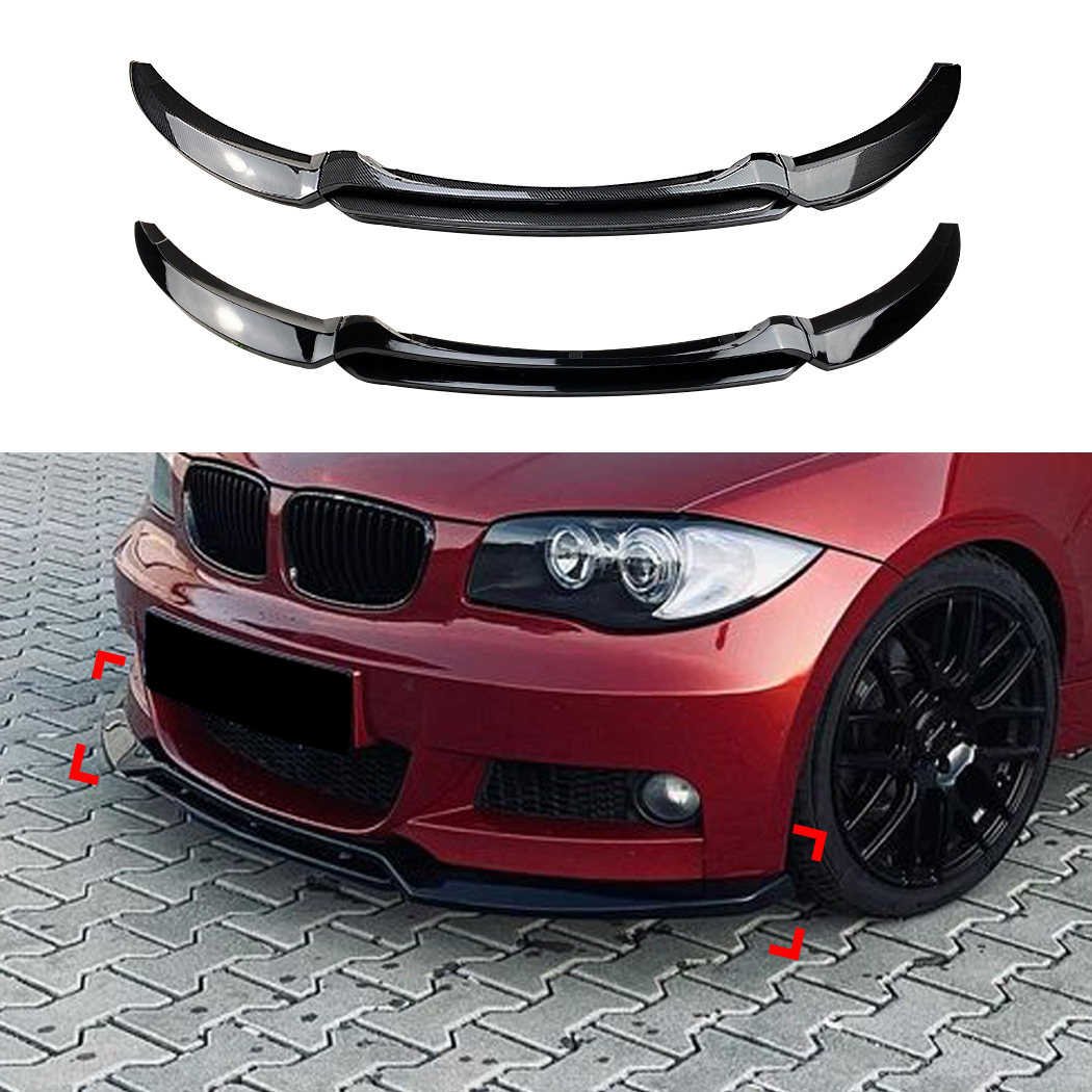 AMP-Z Front Bumper Lip Spiltter For BMW 1 Series E82 E88 LCI 2008-2013