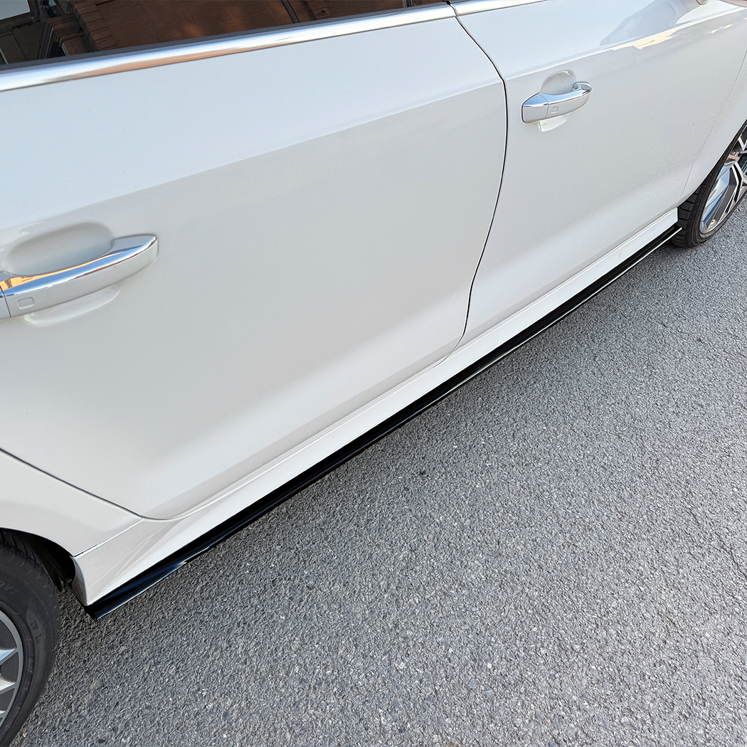 AMP-Z Side Skirt Rocker Panel Splitter Lip For Audi A7 S7 C7 2011-2017