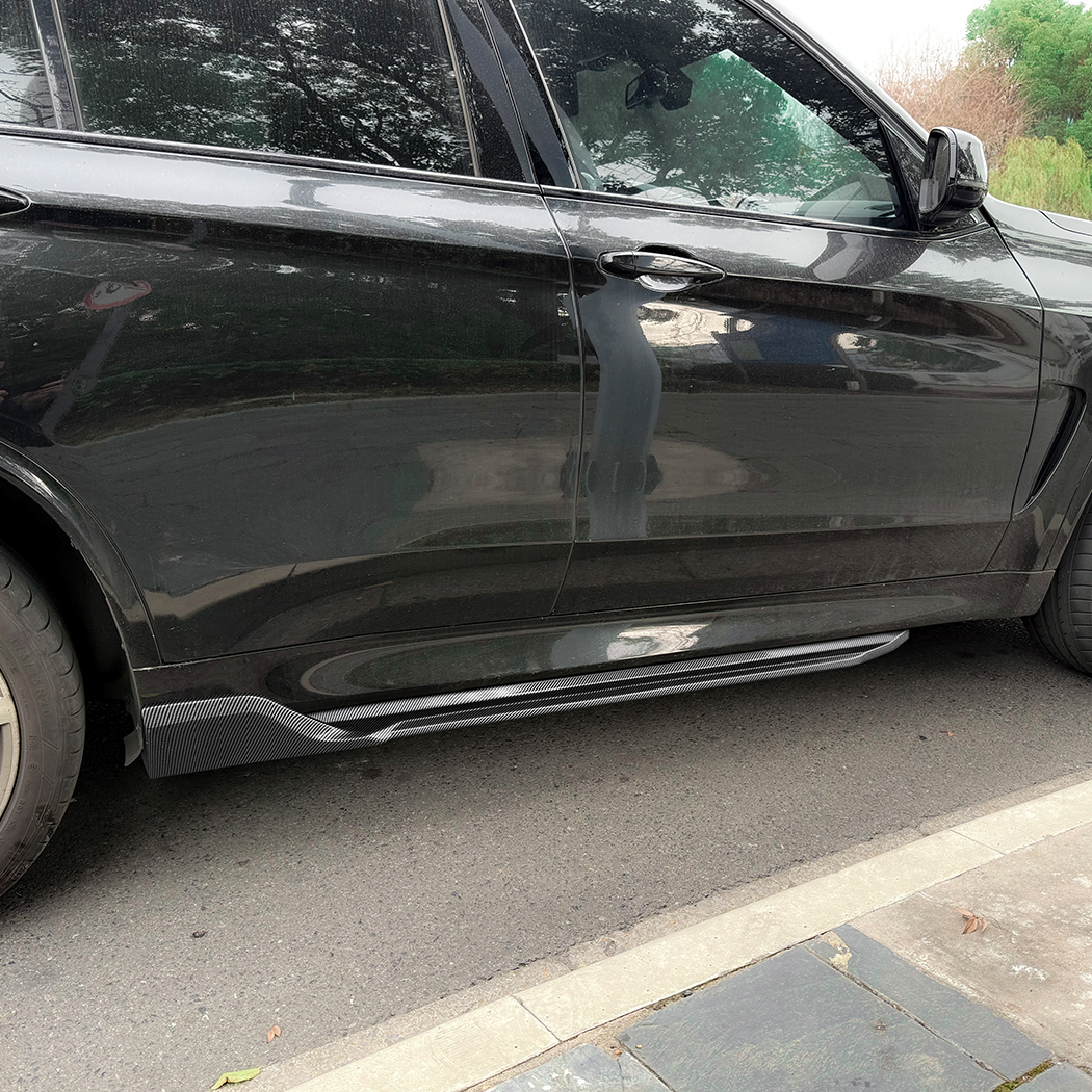 AMP-Z Side Skirt Rocker Panel Splitter Lip For BMW X5 F15 M Sport 2014-2018