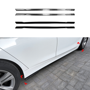 AMP-Z Side Skirt Rocker Panel Splitter Lip For BMW 3 Series F30 F31 Standard 2013-2019
