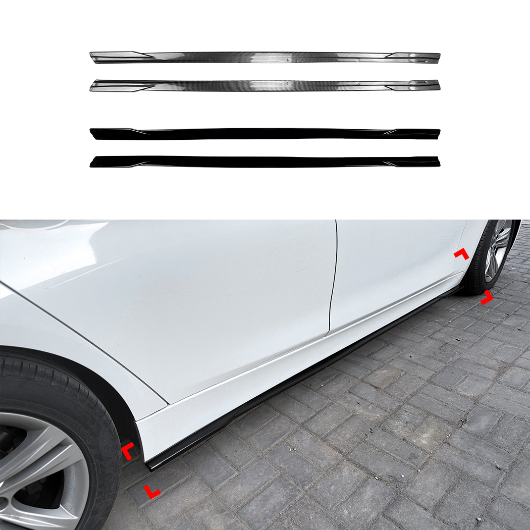 AMP-Z Side Skirt Rocker Panel Splitter Lip For BMW 3 Series F30 F31 Standard 2013-2019