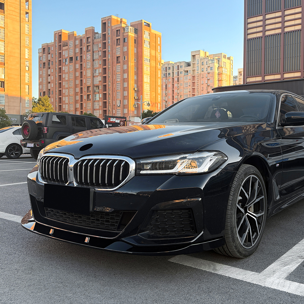 AMP-Z Front Bumper Lip Splitter For BMW 5 Series G30 G31 LCI M Sport 2021-2023
