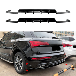AMP-Z Rear Bumper Spoiler Lip For Audi Q5 FY Facelift Sline 2021-2024