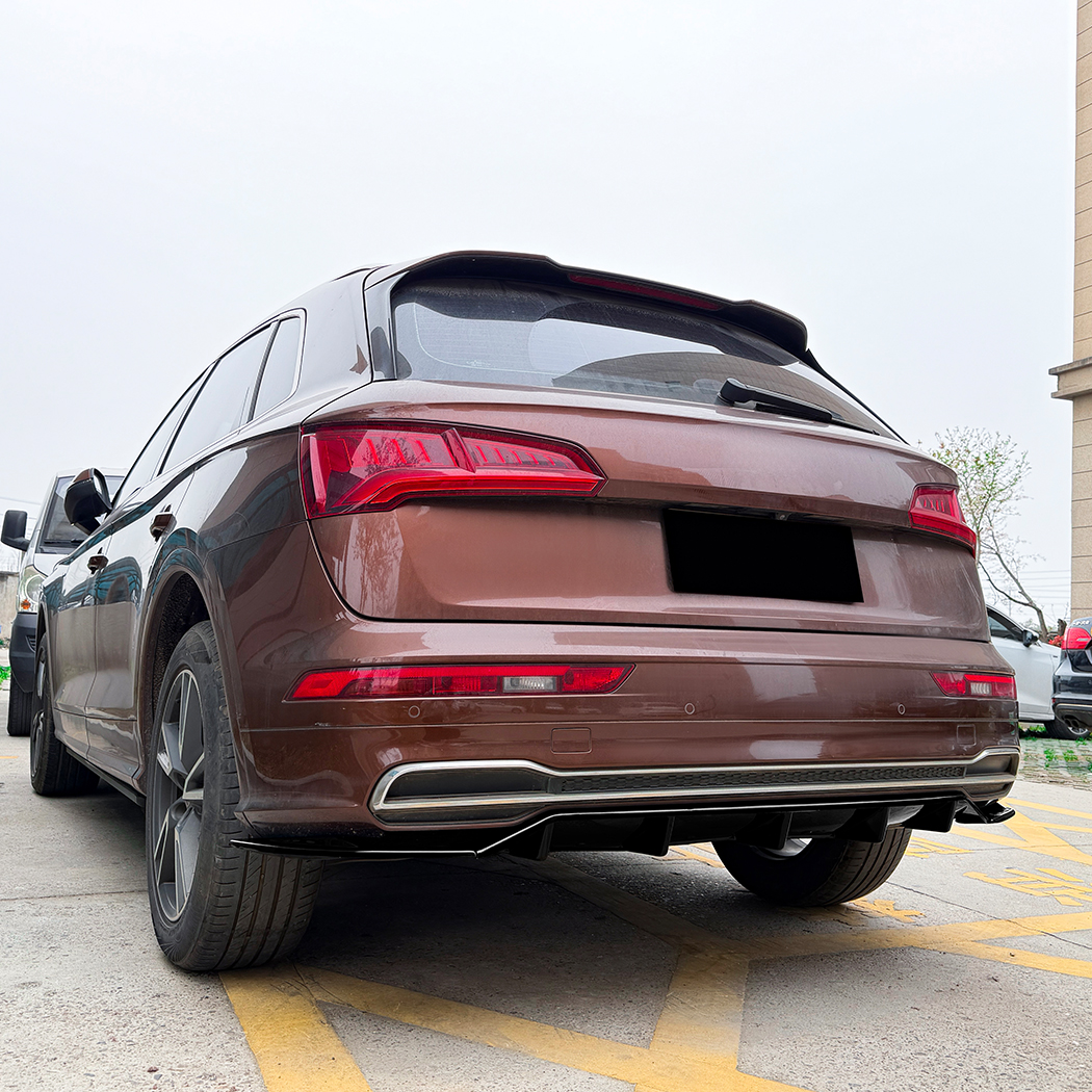 AMP-Z Rear Bumper Spoiler Lip For Audi Q5 FY Pre-facelift Sline 2018-2020