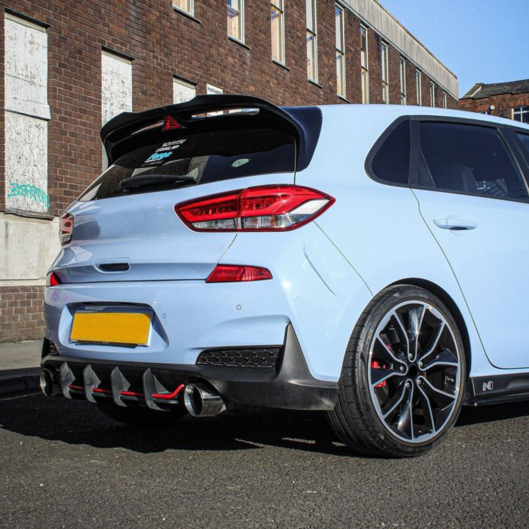 AMP-Z Rear Bumper Spoiler Diffuser Valance Lip For Hyundai I30N Pre-Facelift 2017-2019