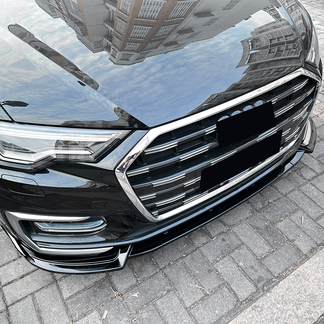 AMP-Z Front Bumper Lip Spiltter For Audi A6 C8 Sline 2018-2025