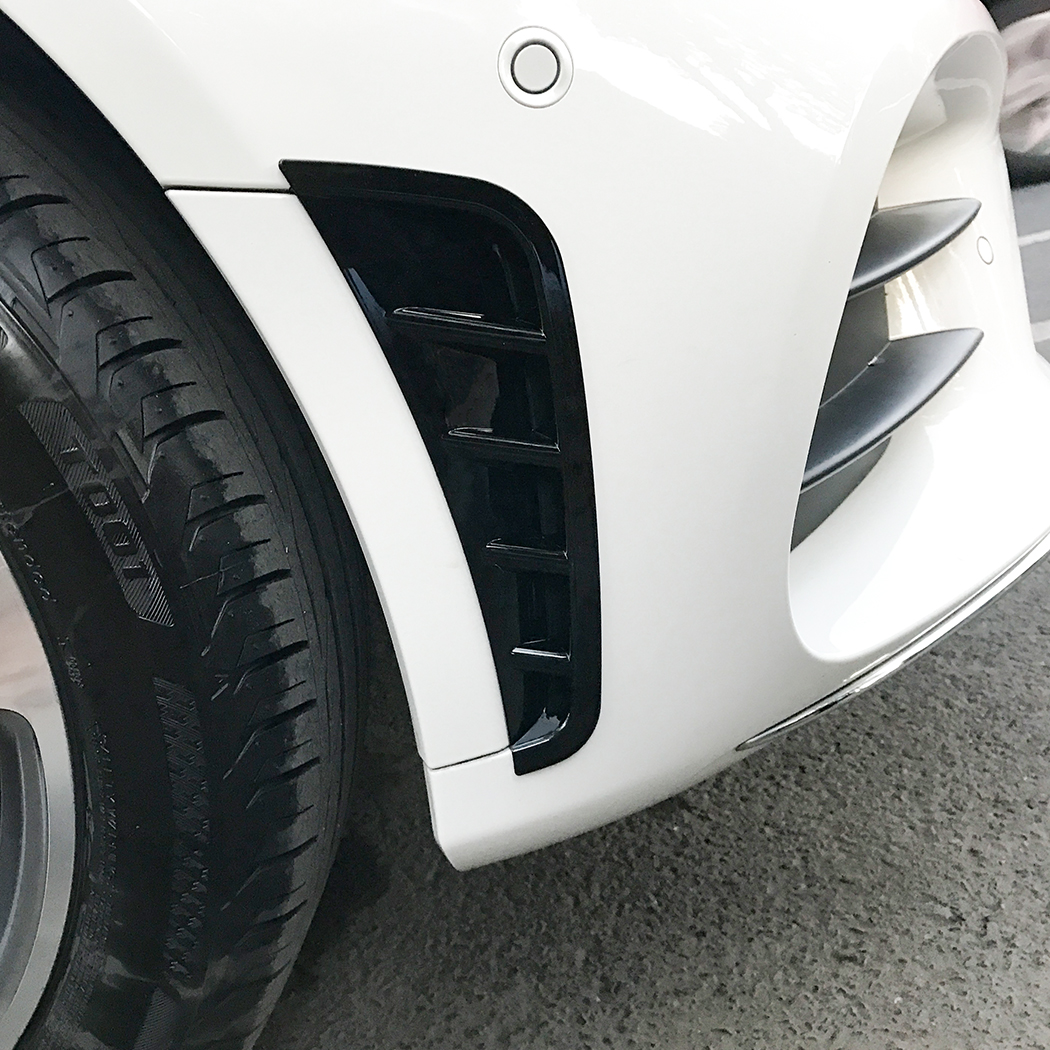 AMP-Z Front Side Splitter Sticker For Mercedes Benz C Class W205 C205 S205 2019+