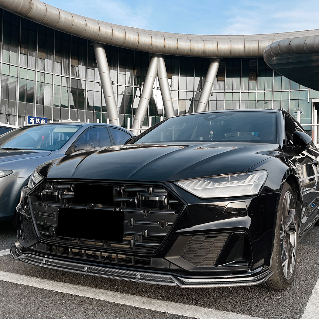 AMP-Z Front Bumper Lip Spiltter For Audi A7 C8 Sline 2019+