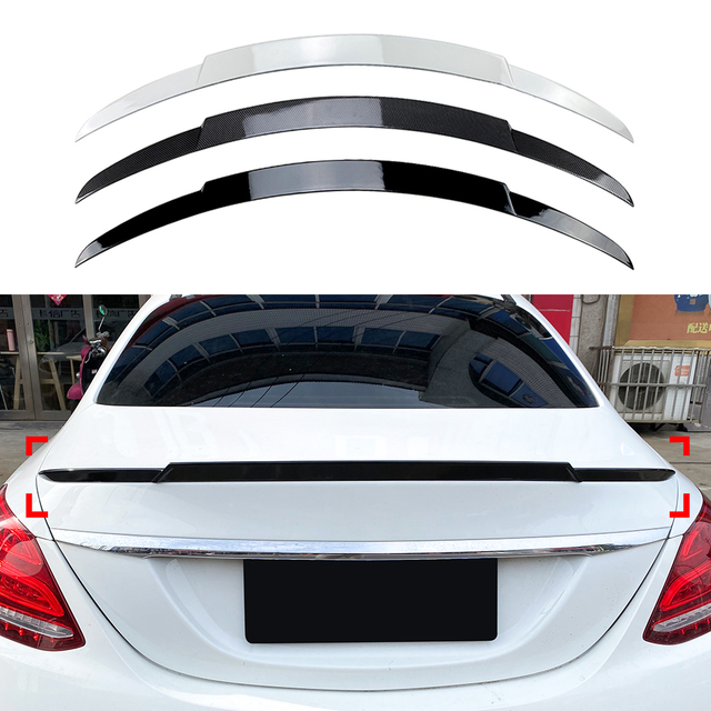Amp-z الخلفي المفسد جناح السقف لـ Mercedes Benz C Class W205 4-Doors Sedan 2015-2021