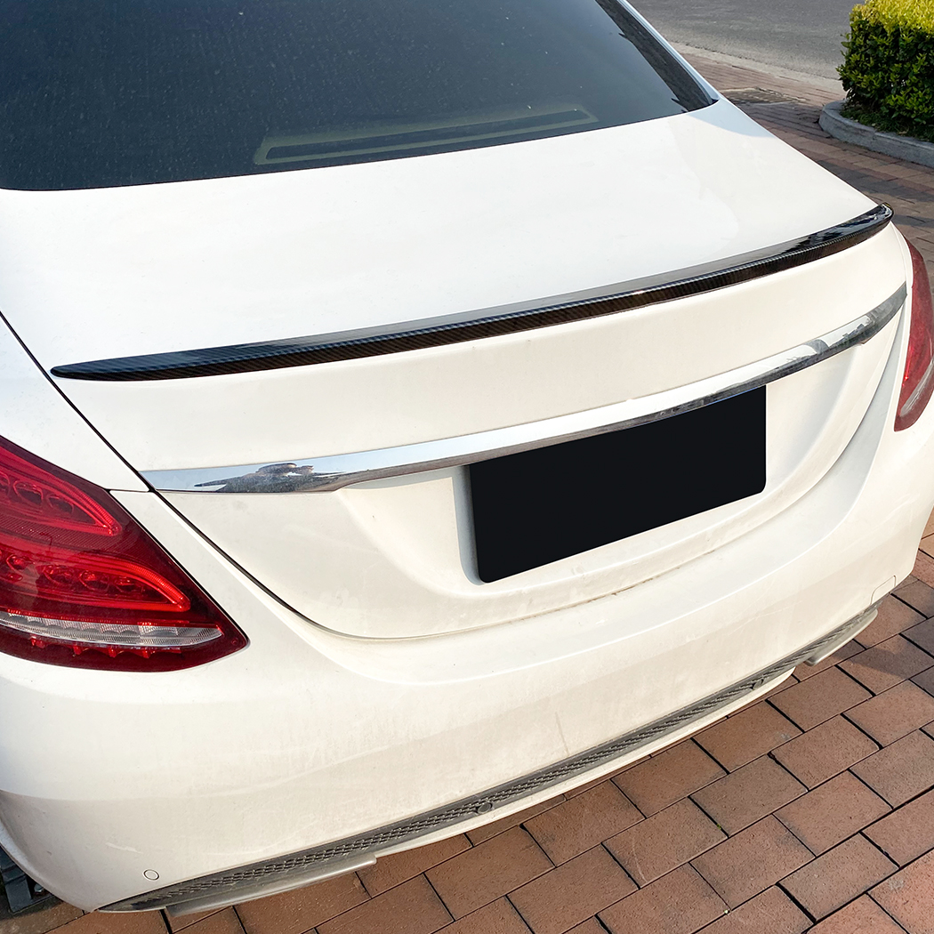 AMP-Z Rear Roof Wing Small Spoiler For Mercedes Benz C Class W205 4-Doors Sedan 2015-2021