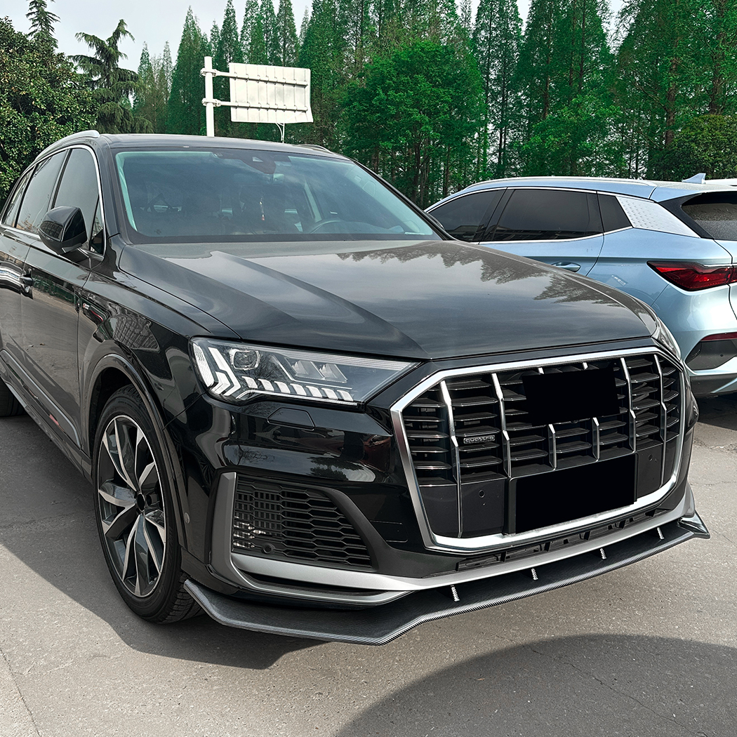 AMP-Z Front Bumper Lip Spiltter For Audi Q7 Sline 2020-2023