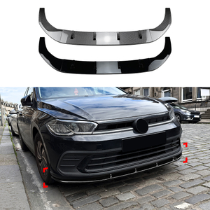 AMP-Z Front Bumper Lip Spiltter For VW Volkswagen Polo 2022+