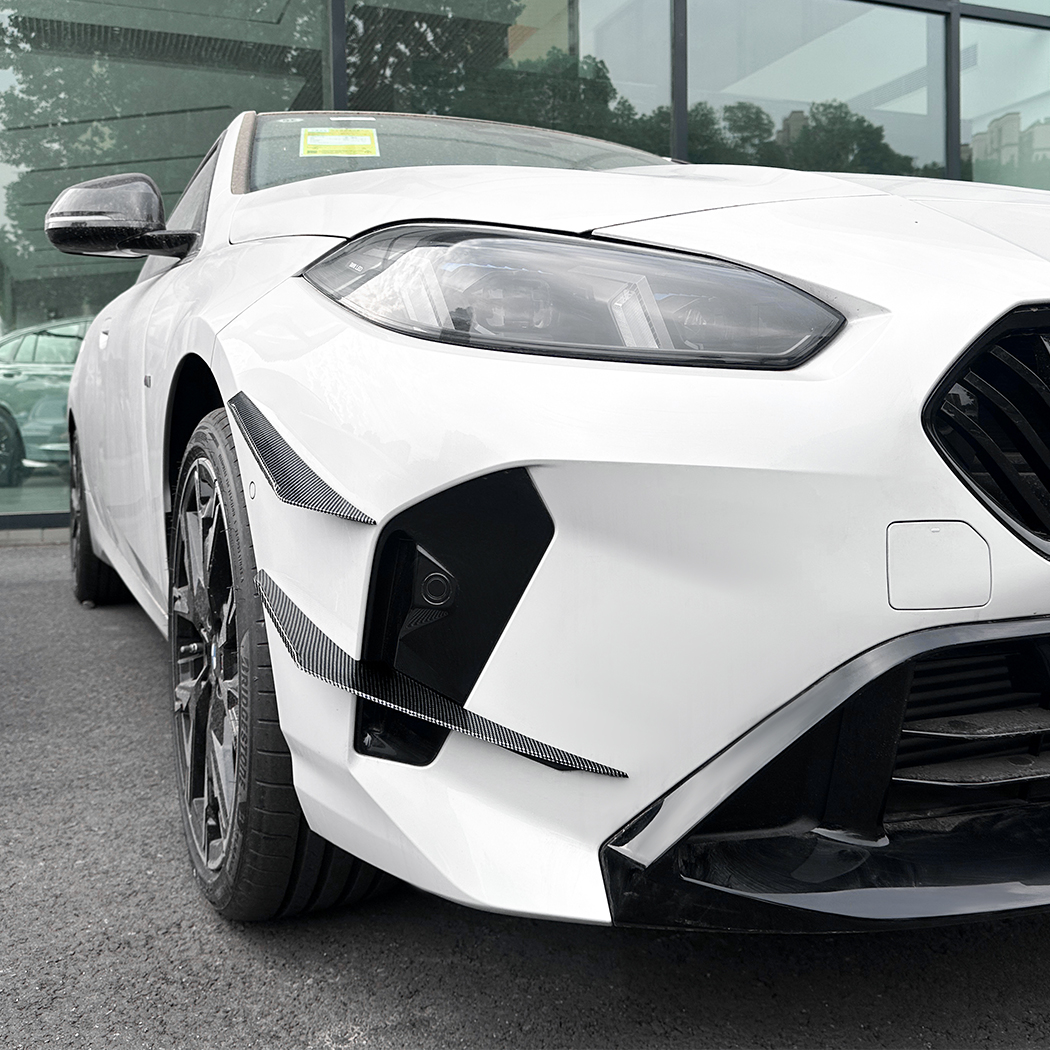 AMP-Z Front Bumper Fins Spoiler Canards For BMW 1 Series F70 2 Series F74 M Sport 2024+