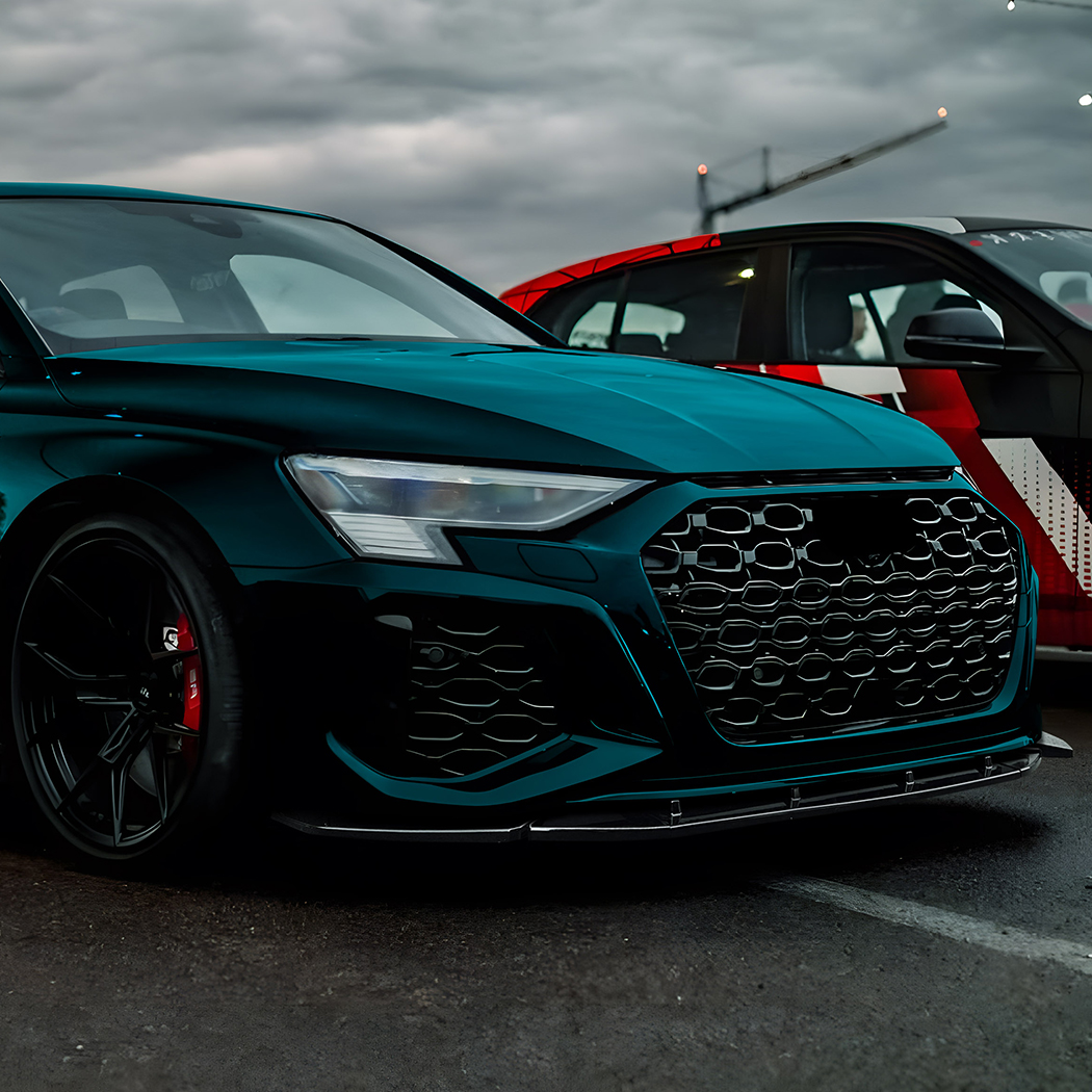 AMP-Z Front Bumper Lip Spiltter For Audi RS3 8Y Pre-Facelift 2021-2024