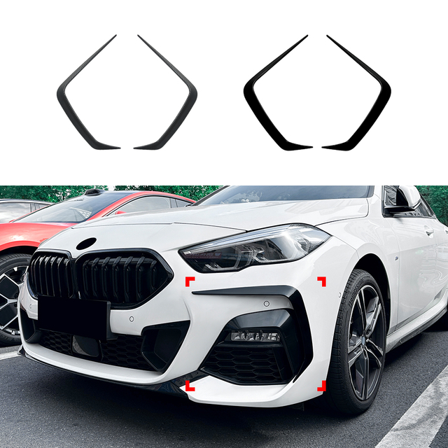 amp-z الأمامية زعانف المفسد المفسد من أجل BMW 2 Series F44 M Sport 2020-2024