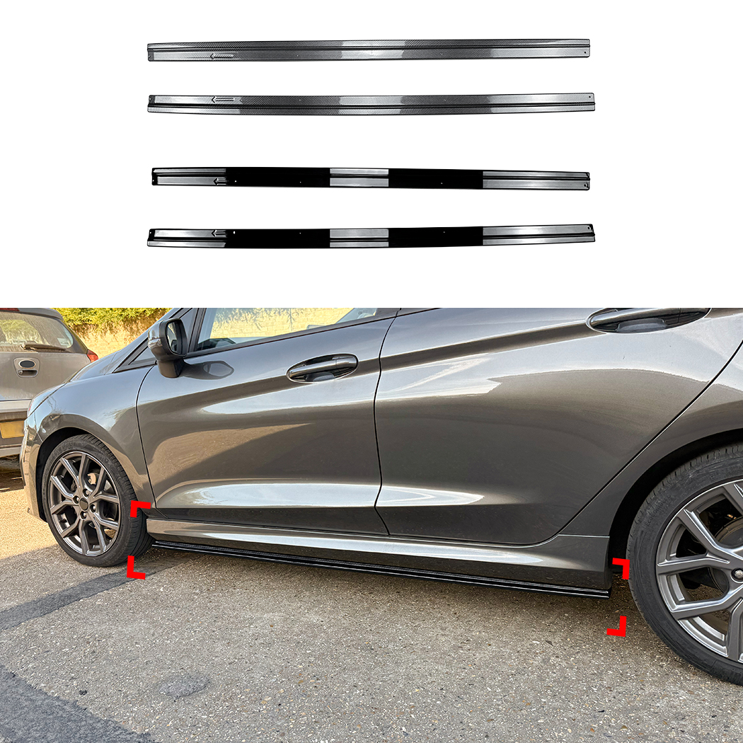 AMP-Z Side Skirt Rocker Panel Splitter Lip For Ford Fiesta MK8 ST Line 2018+