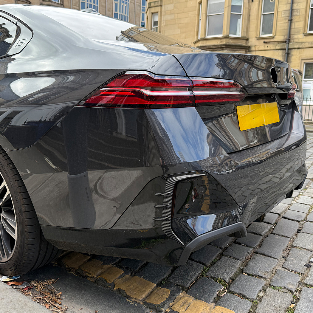 AMP-Z Rear Bumper Fins Spoiler Canards For BMW 5 Series G60 M Sport 2024+