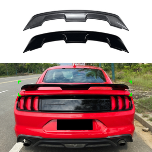AMP-Z Rear Wing Spoiler Black For Ford Mustang MK6 2015-2022