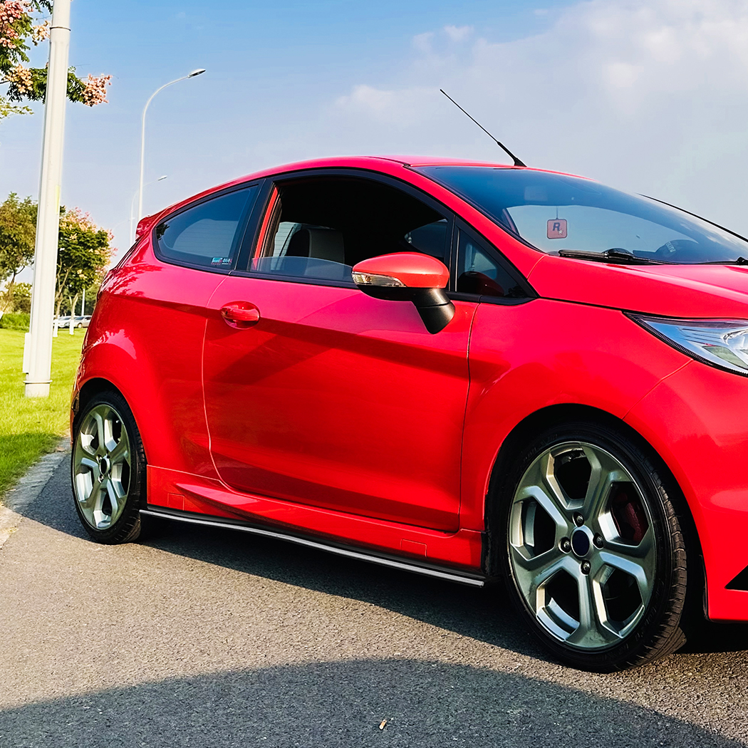 AMP-Z Side Skirt Rocker Panel Splitter Lip For Ford Fiesta MK7 ST Line 2012-2017
