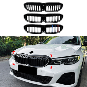 AMP-Z Front Bumper Grille Grill For BMW 3 Series G20 G21 Pre-facelift 2019-2022
