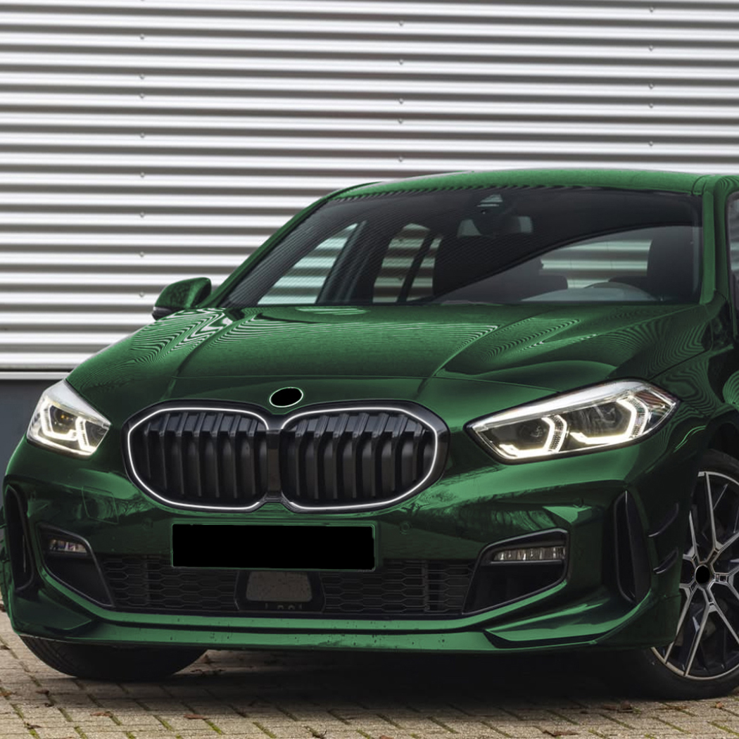 AMP-Z Front Bumper Grille Grill With Lights Single Line Double Line For BMW 1 Series F40 2019-2024