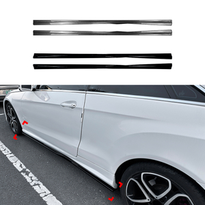 AMP-Z Side Skirt Rocker Panel Splitter Lip For Mercedes Benz E Class E Coupe C207 AMG 2009-2016