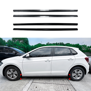 AMP-Z Side Skirt Rocker Panel Splitter Lip For VW Volkswagen Polo MK6 Standard 2018+
