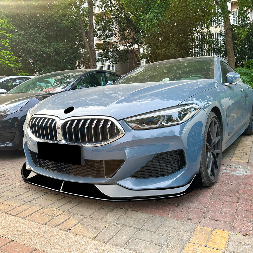AMP-Z Front Bumper Lip Spiltter For BMW 8 Series G14 G15 G16 M Sport 2019+